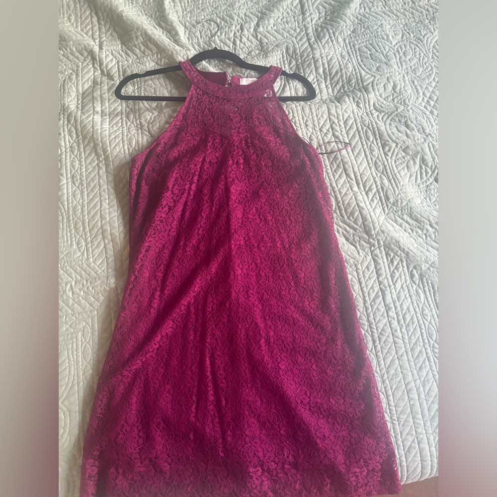 High neck dress